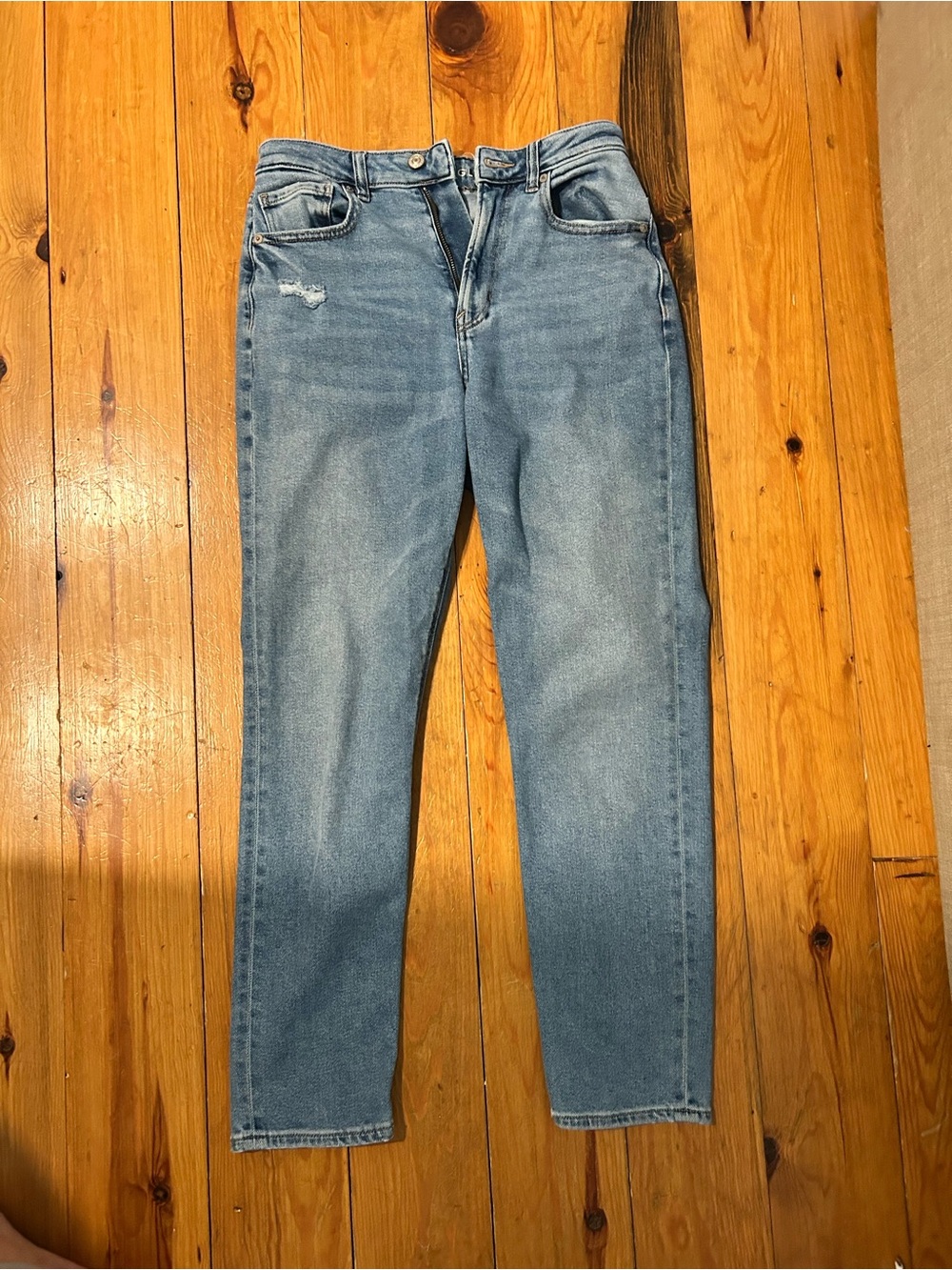 American Eagle Outfitters Light Blue Women's Straight Leg Jeans